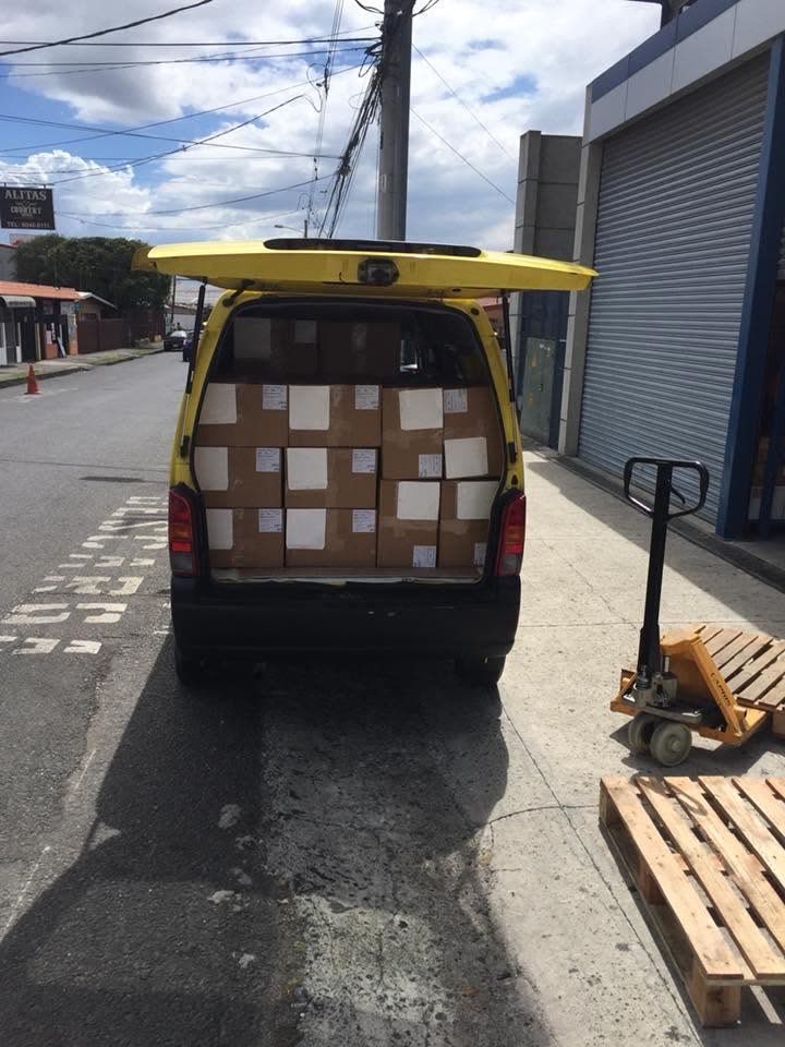 Panel de PI Express cargado de cajas